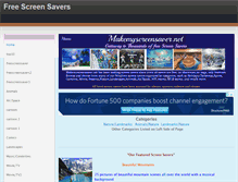 Tablet Screenshot of makemyscreensaver.net